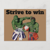 Orcグラディエーターサッカースポーツファンタジーアートポストカード ポストカード (正面)