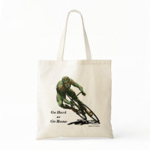 Orcサイクリストバイクレーシングファンタジーアートバジェットトート