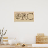 Orc武器コラージュ ポスター (キッチン)