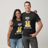 OrcaとBeerだから私はここにいる長袖 Tシャツ (ユニセックス)
