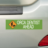 Orca歯医者の先行 バンパーステッカー (車上)