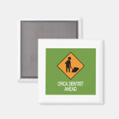 Orca歯医者の先行 マグネット (正面/裏面)