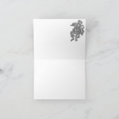 Orca白黒グリーティングカード カード (内部)