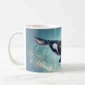Orca Cartoon Style vibrant Cute Colorfull コーヒーマグカップ (左)