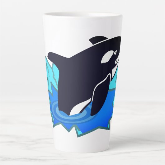 Orca, Fish, Penguin Enemy カフェラテマグ (正面)