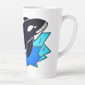 Orca, Fish, Penguin Enemy カフェラテマグ (右)