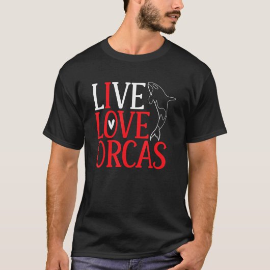 Orca Graphic For Women Men Kids Whale 6 Tシャツ (正面)
