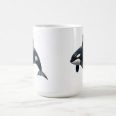 Orca in Motion コーヒーマグカップ (中央)