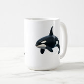 Orca in Motion コーヒーマグカップ (正面右)
