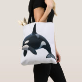Orca in Motion トートバッグ (クローズアップ)