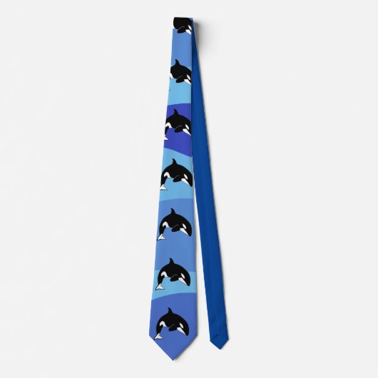 Orca Killer Whale ネクタイ (正面)