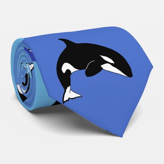 Orca Killer Whale ネクタイ (ロール)