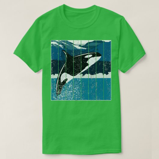 Orca Killer Whale 11 Tシャツ (デザイン正面)