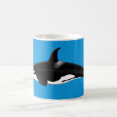 Orca / Killer Whale Mug Blue コーヒーマグカップ (中央)