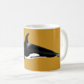 Orca / Killer Whale Mug Yellow コーヒーマグカップ (正面右)