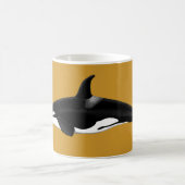 Orca / Killer Whale Mug Yellow コーヒーマグカップ (中央)