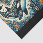 Orca Killer Whale Whimsical Nautical Decoupage 薄葉紙 (詳細)