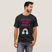 ORCA LOVES THE LGBT COMMUNITY  RAINBOW ORCA SAYING Tシャツ (正面フル)