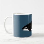 Orca Mug on dark blue コーヒーマグカップ (左)
