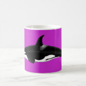 Orca Mug on pink コーヒーマグカップ (中央)