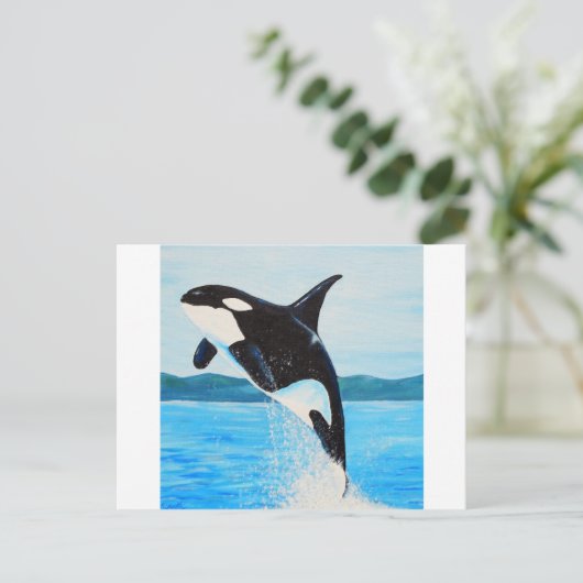 Orca Painting ポストカード (スタンド正面)