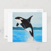 Orca Painting ポストカード (正面/裏面)