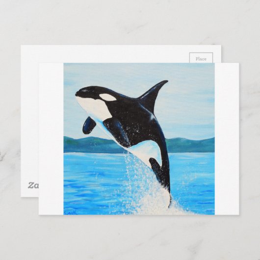 Orca Painting ポストカード (正面/裏面)