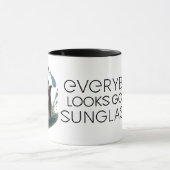 Orca Splash in Shades – Whale & Dolphin Day ELGIS マグカップ (中央)