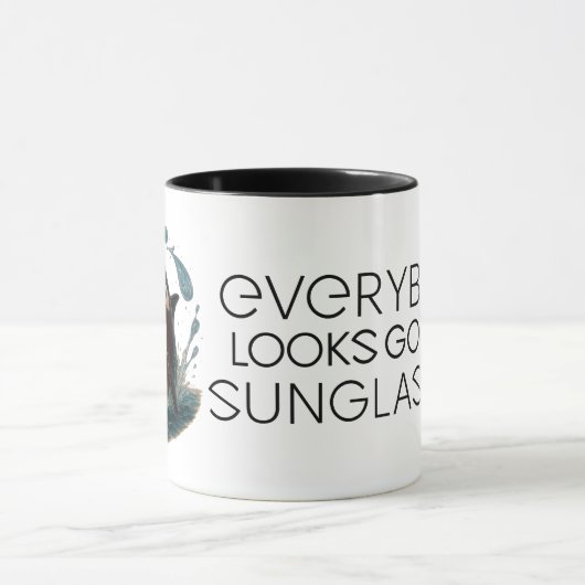 Orca Splash in Shades – Whale & Dolphin Day ELGIS マグカップ (中央)