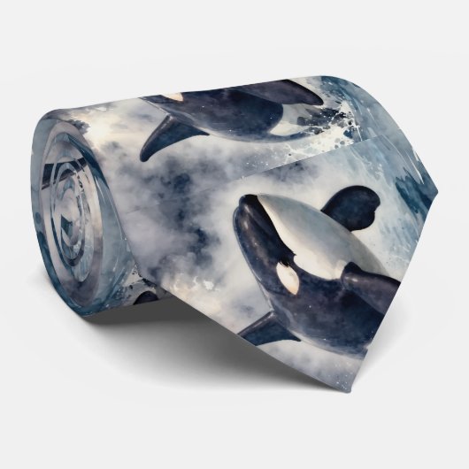 Orca Stormy waves ネクタイ (ロール)