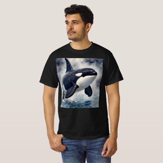 Orca Stormy waves Tシャツ (正面フル)