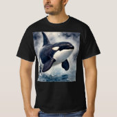 Orca Stormy waves Tシャツ (正面)