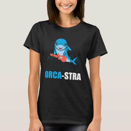 Orca-stra Ocean Orca Sea Mamal Lover Tシャツ (正面)