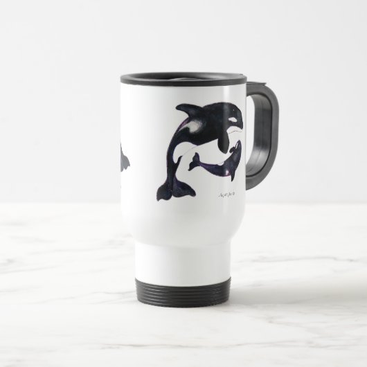 Orca Tribe トラベルマグ (正面右)