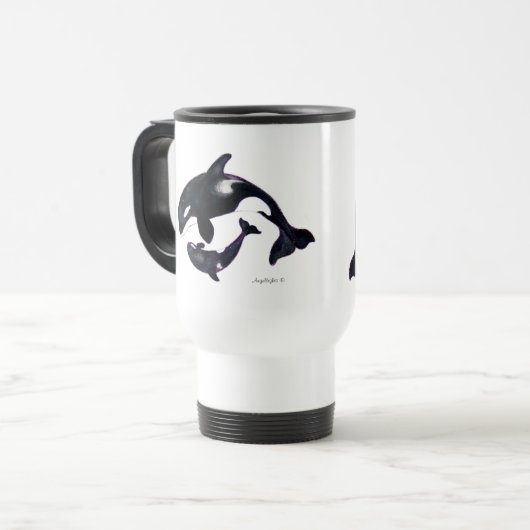 Orca Tribe トラベルマグ (正面左)