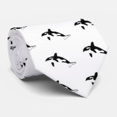 orca wal dolphin delphin schwertwal whale ネクタイ (ロール)