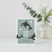 Orca Whale Class Valentine Card エンクロージャーカード (スタンド正面)