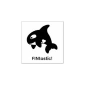 Orca Whale - FINtastic （幻想的）引用文 ラバースタンプ (インプリント)