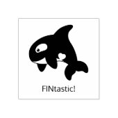 Orca Whale - FINtastic （幻想的）引用文 ラバースタンプ (インプリント)