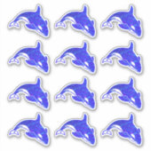 Orca Whale Holographic Water Stickers シール (正面)