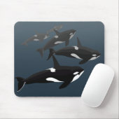 Orca Whale Mousepad Custom Killer Whale Mouse Pad マウスパッド (マウス)