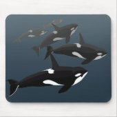 Orca Whale Mousepad Custom Killer Whale Mouse Pad マウスパッド (正面)