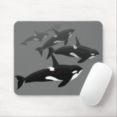 Orca Whale Mousepad Custom Killer Whale Mouse Pad マウスパッド (マウス)