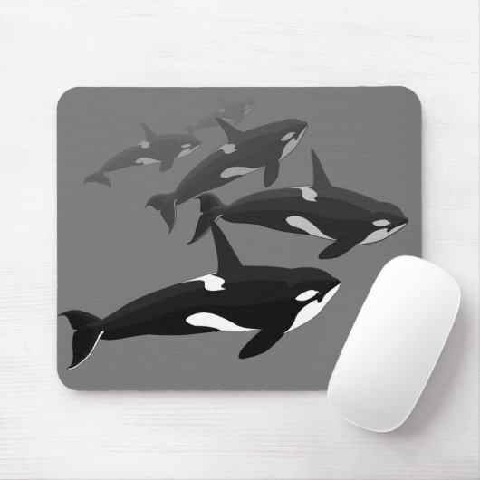 Orca Whale Mousepad Custom Killer Whale Mouse Pad マウスパッド (マウス)