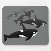 Orca Whale Mousepad Custom Killer Whale Mouse Pad マウスパッド (正面)