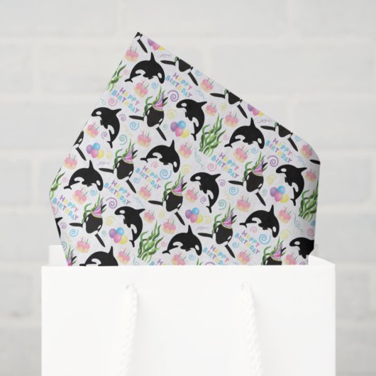Orca Whale Tissue Paper 薄葉紙 (ギフトバッグ)