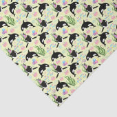 Orca Whale Tissue Paper in Yellow 薄葉紙 (詳細)