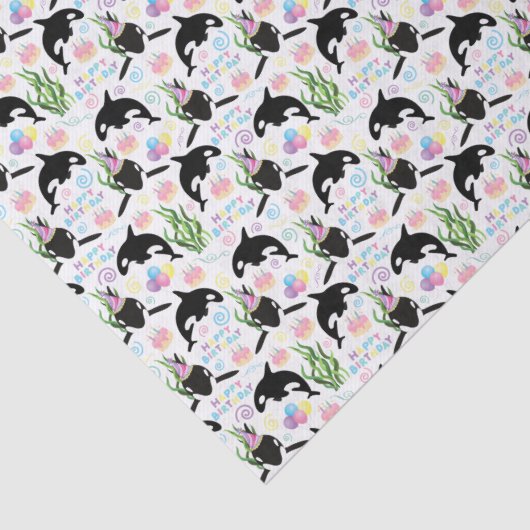 Orca Whale Tissue Paper inWhite 薄葉紙 (詳細)