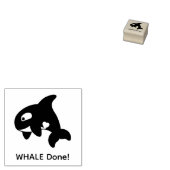 Orca Whale (Well)完了 ラバースタンプ (押印)