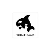 Orca Whale (Well)完了 ラバースタンプ (インプリント)